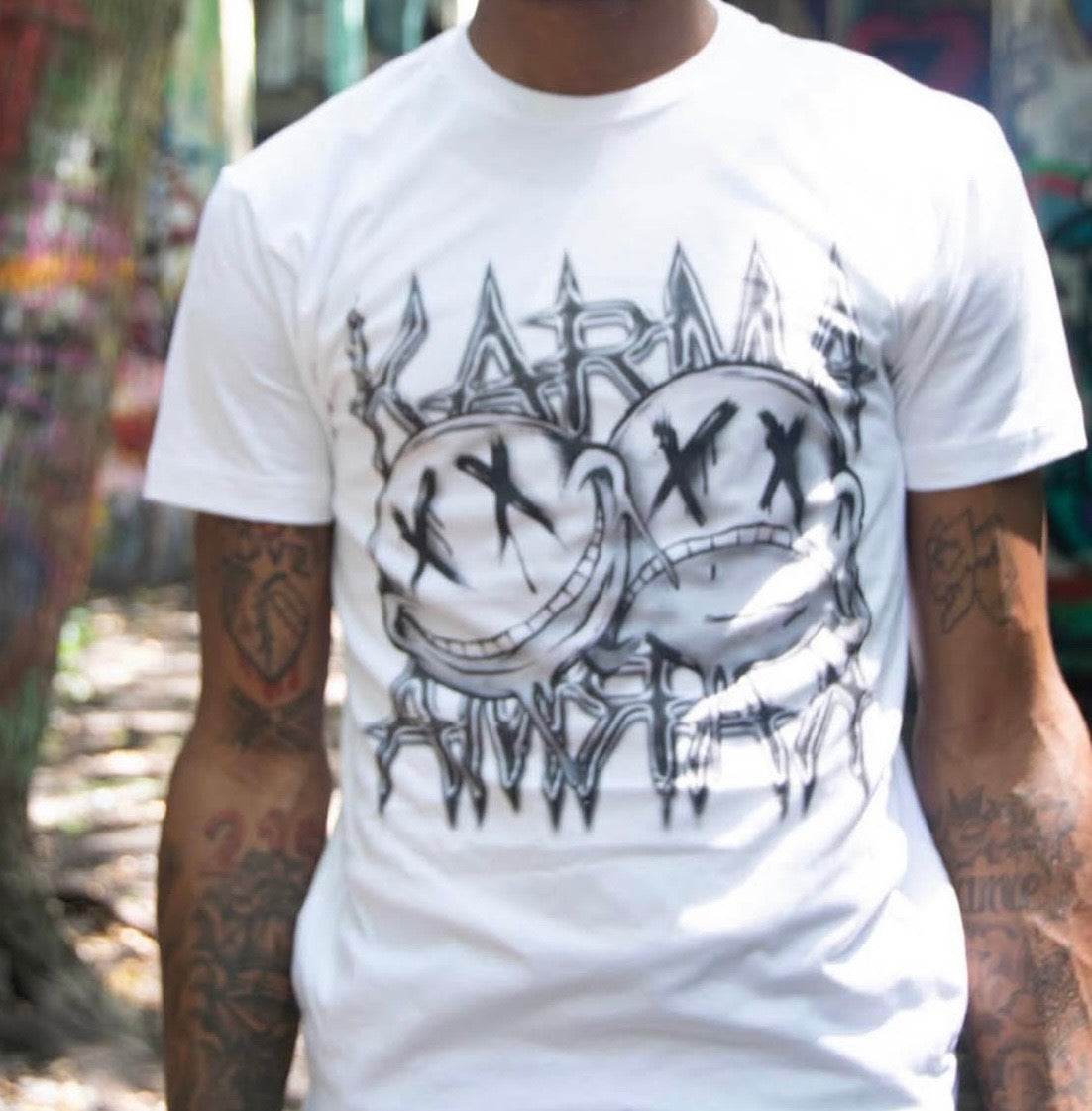 Karma Classic Smiley Face T-Shirt